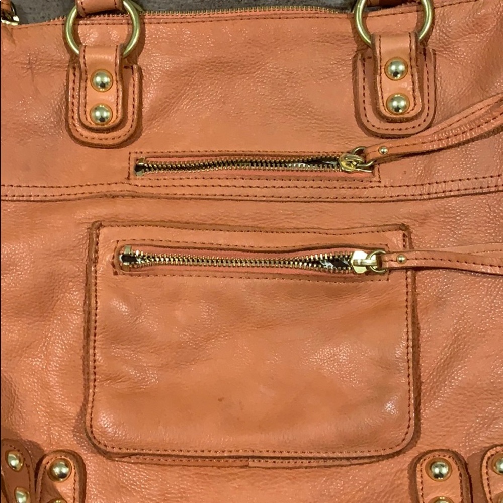 Linea pelle orange leather purse - Picture 3 of 6